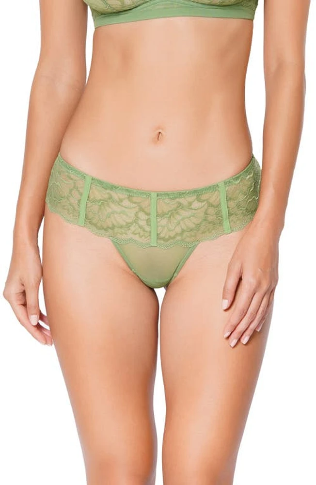 Huit Lenna Green Lace Thong at Nordstrom,