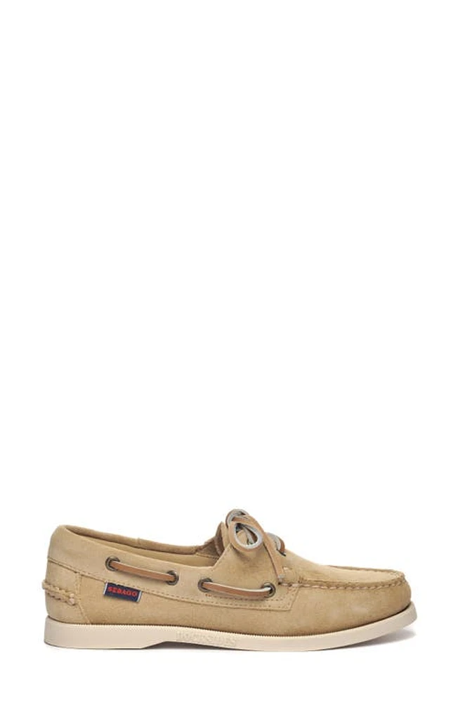 Sebago Portland Roughout Boat Shoe Beige Camel - Taffy at Nordstrom,