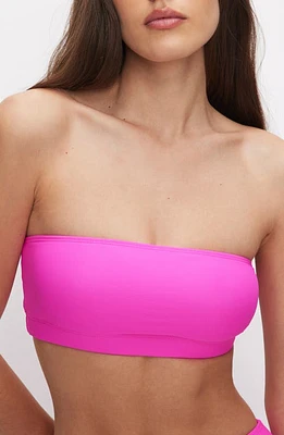 Good American Better Band Bikini Top Pink Glow002 at Nordstrom,