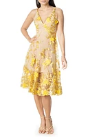 Dress the Population Audrey Embroidered Fit & Flare at Nordstrom,