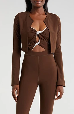 Daughter Lessons Katy Crop Bolero Brown at Nordstrom,