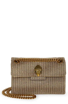 Kurt Geiger London Mini Kensington Tweed Crossbody Bag in Dark Beige at Nordstrom