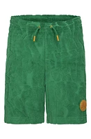 Jordan Kids' Fuel Up Cool Down Terry Cloth Shorts Pine Green at