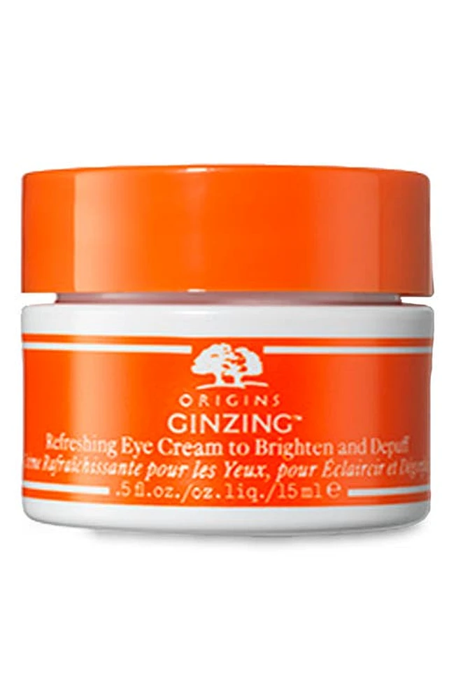 Origins GinZing Brightening Eye Cream with Vitamin C & Niacinamide in Medium at Nordstrom, Size 0.5 Oz