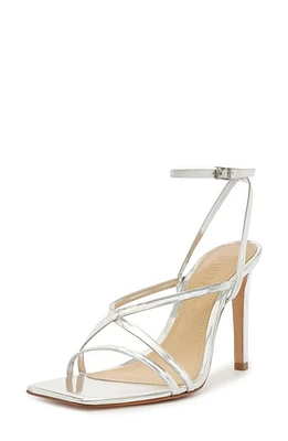 Schutz Bari Ankle Strap Sandal Prata at Nordstrom,