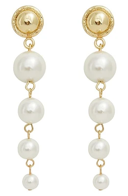 Petit Moments Bridget Freshwater Pearl Linear Drop Earrings in Gold at Nordstrom