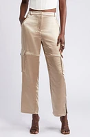 Open Edit Satin Cargo Pants at Nordstrom,