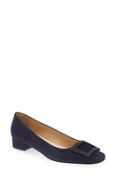 ANN MASHBURN Buckle Pump Navy Suede at Nordstrom,