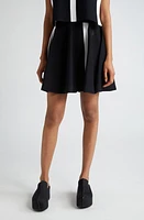 JW Anderson Contrast Stripe Sweater Miniskirt Black at Nordstrom,