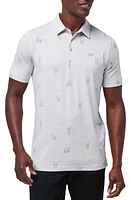 TravisMathew Call the Shots Polo Heather Light Grey at Nordstrom,