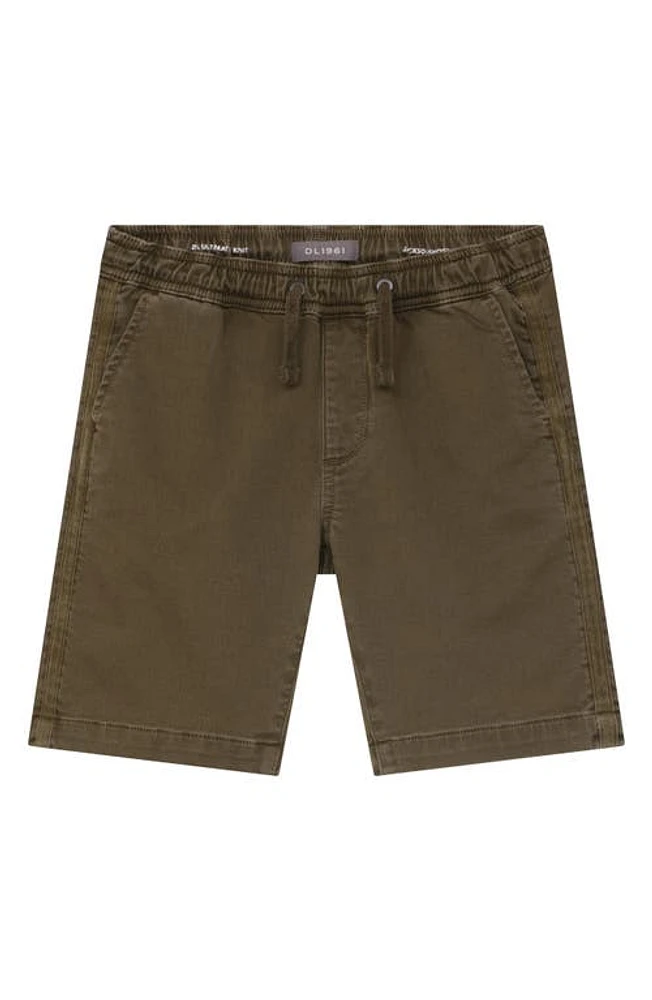 DL1961 Kids' Jackson Stretch Denim Shorts Green at Nordstrom,