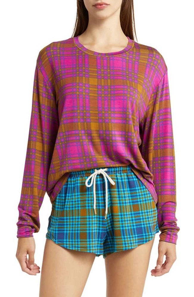 Honeydew Intimates Play It Cool Short Pajamas Berry Plaid at Nordstrom,