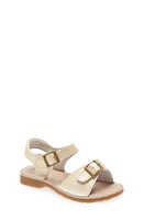 L'AMOUR Kids' Olivia Buckle Sandal Champagne at Nordstrom, M