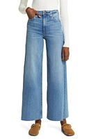 rag & bone Sofie Raw Hem High Waist Crop Wide Leg Jeans Monterosso at Nordstrom,