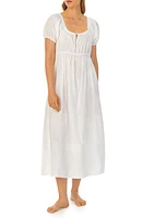 Eileen West Lace Trim Cotton Lawn Ballet Nightgown White at Nordstrom,