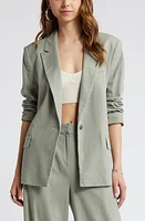 Open Edit Linen Blend Blazer at Nordstrom,