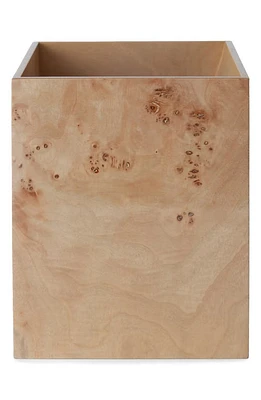 Kassatex Mesa Burl Wood Wastebasket in Burled Wood at Nordstrom