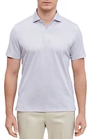 Emanuel Berg Premium Quality Cotton Jersey Polo Light Grey at Nordstrom,