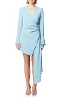 Elliatt Corsican Long Sleeve Blazer Minidress Sky Blue at Nordstrom,