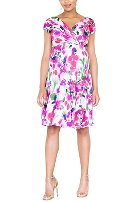 Tiffany Rose Alessandra Maternity Dress Fuchsia Florals at Nordstrom,