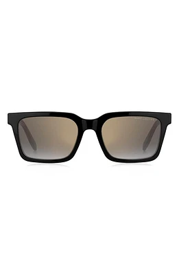 Marc Jacobs 53mm Gradient Square Sunglasses in Black/Gray Sf Gd Sp at Nordstrom