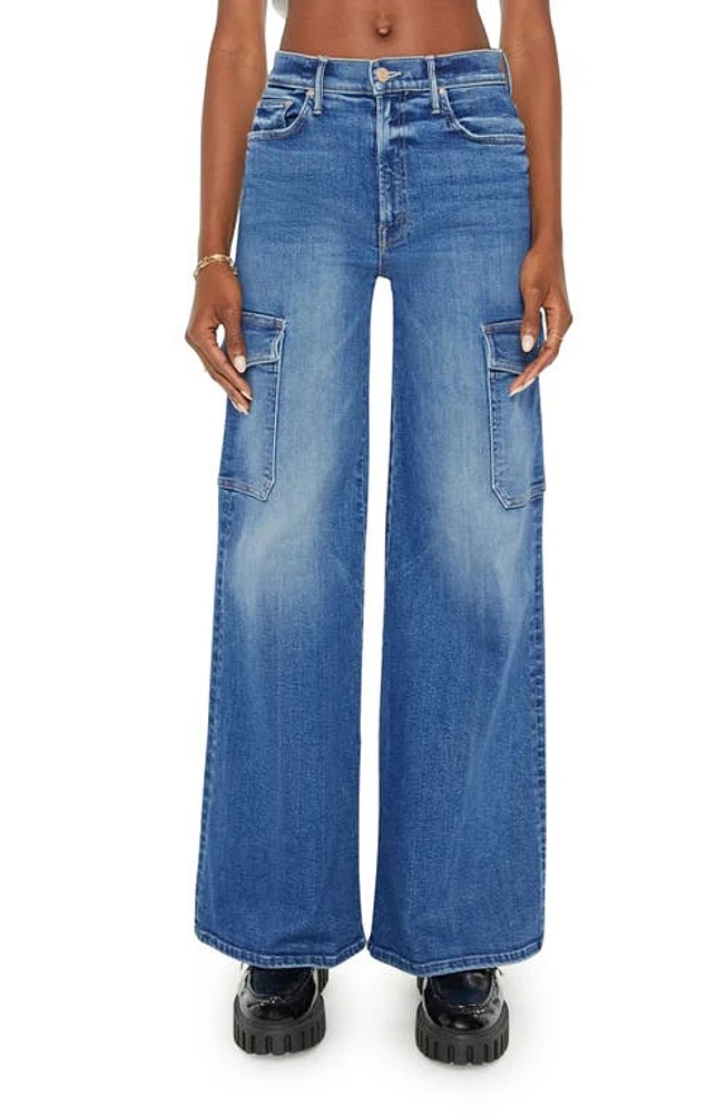 MOTHER The Undercover Cargo Sneak High Waist Wide Leg Jeans Opposites Attract at Nordstrom,