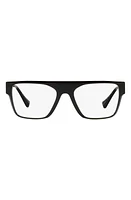 Versace 53mm Rectangular Optical Glasses in Black at Nordstrom