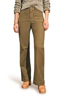 Faherty Stretch Terry Wide Leg Pants at Nordstrom,