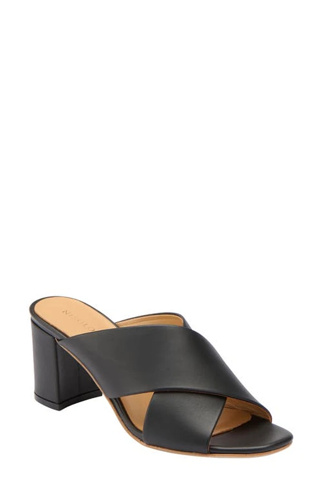 Nisolo Cross Strap Slide Sandal Black at Nordstrom,