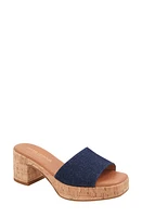 André Assous Cypress Slide Sandal Denim at Nordstrom,