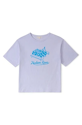 The Sunday Collective Kids' Organic Cotton Graphic T-Shirt Lilac at Nordstrom,