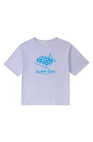 The Sunday Collective Kids' Organic Cotton Graphic T-Shirt Lilac at Nordstrom,