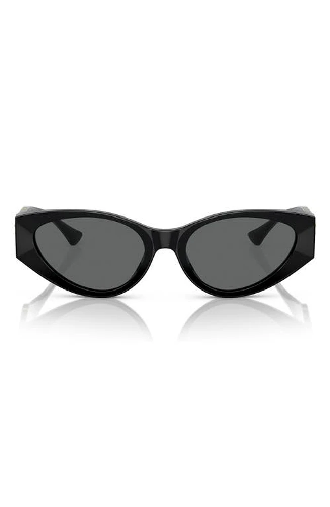 Versace 55mm Cat Eye Sunglasses in Black at Nordstrom