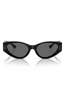 Versace 55mm Cat Eye Sunglasses in Black at Nordstrom