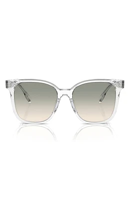 Tory Burch 53mm Gradient Square Sunglasses in Clear at Nordstrom