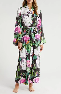 KILO BRAVA Print Maxi Robe in Summer Shadows Print at Nordstrom, Size 3X-Large