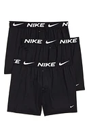 Nike 3-Pack Dri-FIT Essential Micro Boxers Black at Nordstrom,