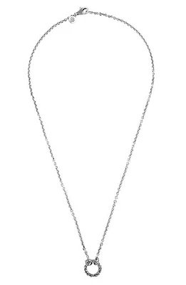 John Hardy Classic Chain Amulet Connector Necklace in Silver at Nordstrom, Size 18