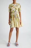 Collina Strada Arc Floral Short Sleeve Dress Puzzle Flower at Nordstrom,