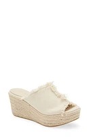 Chocolat Blu Platform Wedge Sandal Linen at Nordstrom,