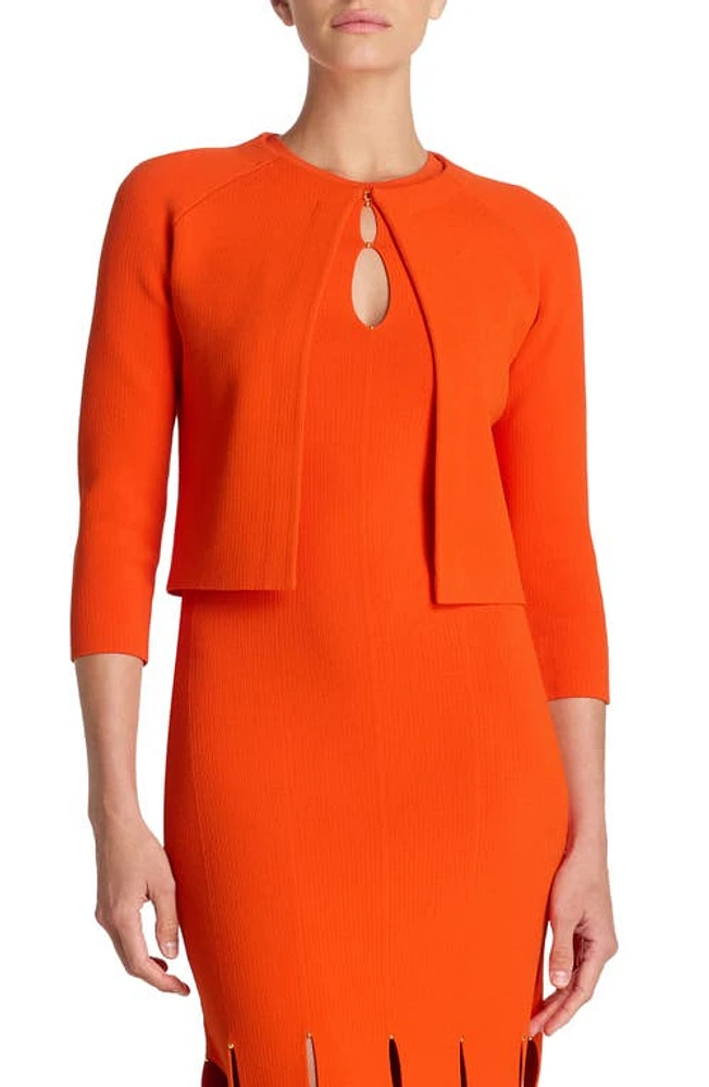 St. John Evening Knit Bolero Jacket Persimmon at Nordstrom,