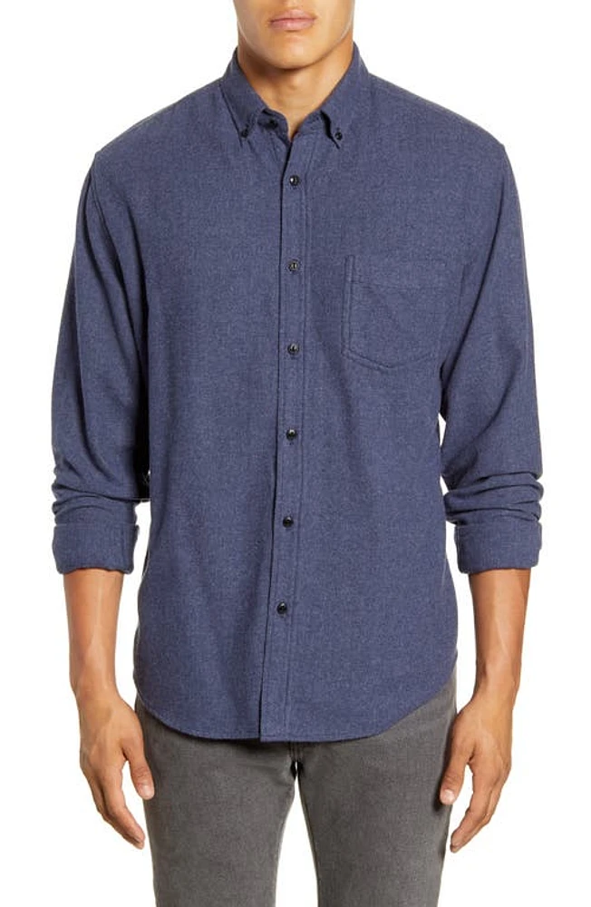 Rails Runson Slim Fit Flannel Button-Down Shirt Heather Blue at Nordstrom,