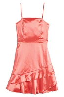 Ava & Yelly Kids' Ruffle Satin Dress at Nordstrom,