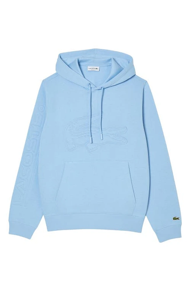 Lacoste Relaxed Fit Logo Patch Hoodie at Nordstrom,