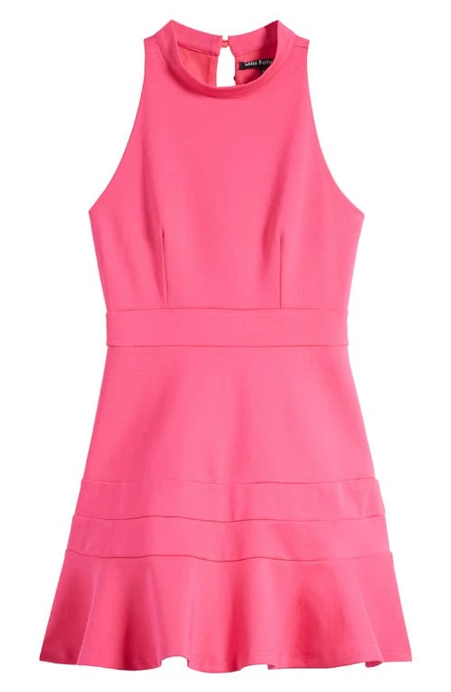 Miss Behave Kids' Mock Neck Sleeveless Dress Pink at Nordstrom,