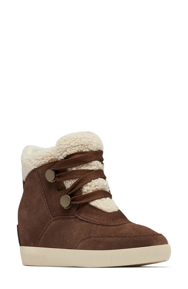 SOREL Out N About Faux Shearling Bootie in Tobacco/Natural at Nordstrom, Size 6.5