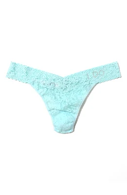 Hanky Panky 'I Do' Swarovski Crystal Regular Rise Thong in Celeste Blue at Nordstrom