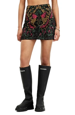 AllSaints Jamilia Embellished Miniskirt Black at Nordstrom, Us