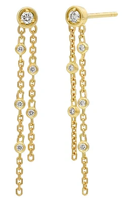 Bony Levy Monaco Diamond Linear Drop Earrings in 18K Yellow Gold at Nordstrom