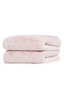 Apparis Little Brady Faux Fur Throw Blanket in Blush at Nordstrom